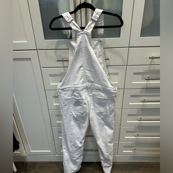 Gap Denim Maternity Overalls in White (size M) - Picture 5 of 7